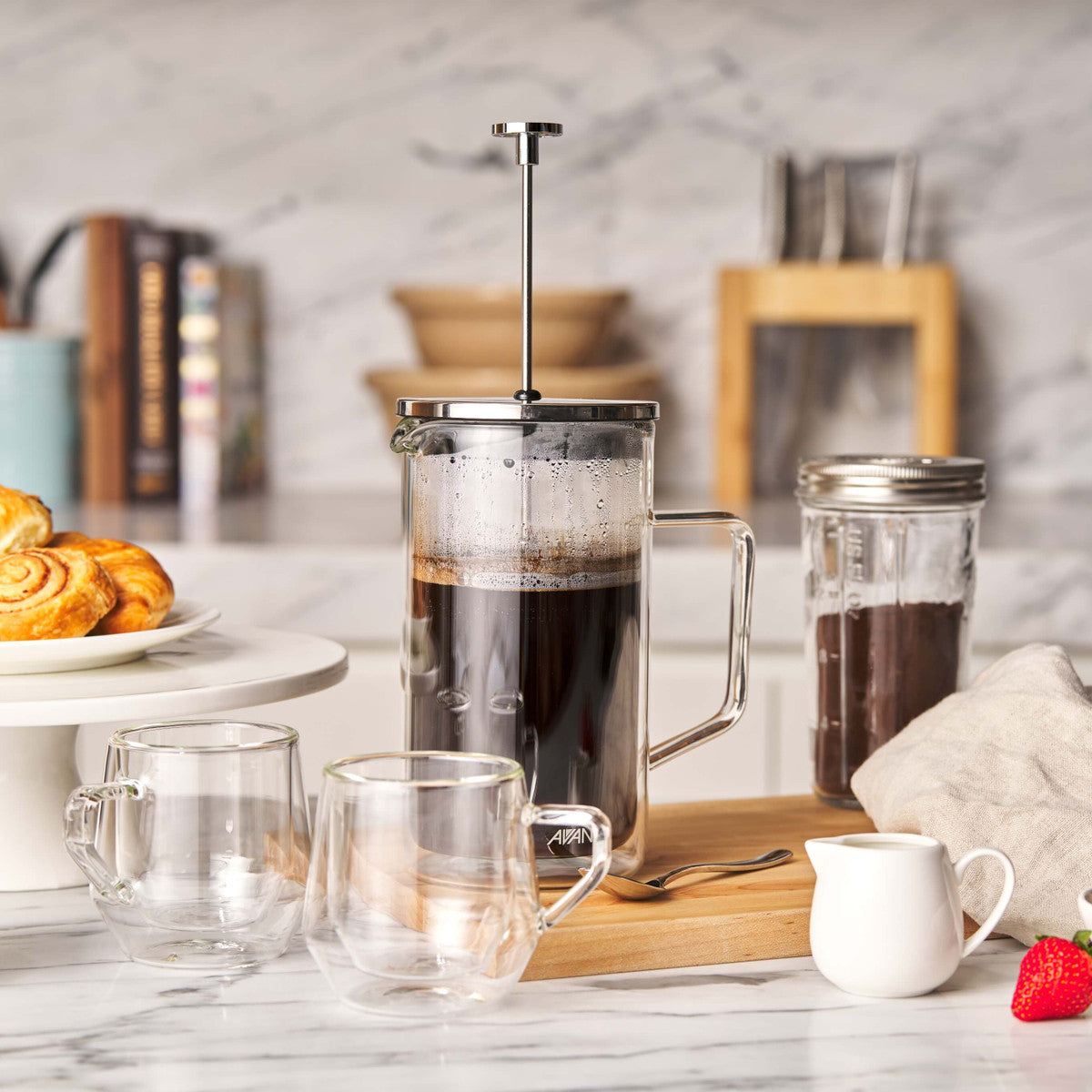 Capri Double Wall Coffee Plunger - 1-Litre