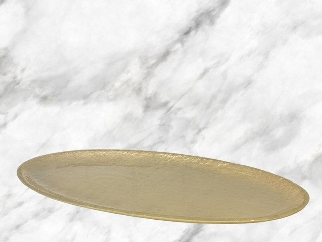 149L - Textured Enamel Oval Dish 44X22
