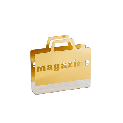 14C - Magazine Holder Acrylic Gold