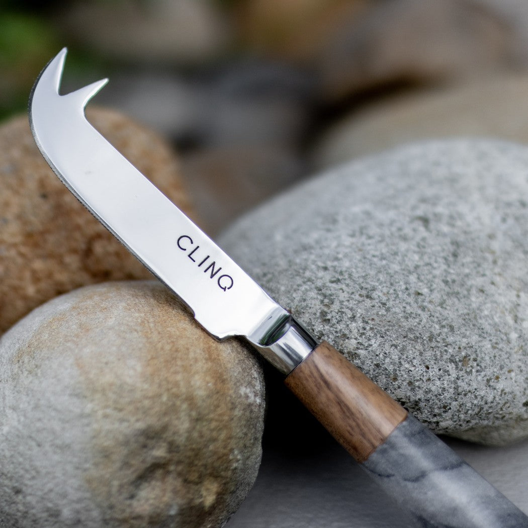 Grey Marble Timber Cheese Knife
