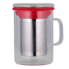 Tea Mug With Infuser - 350ml - Red