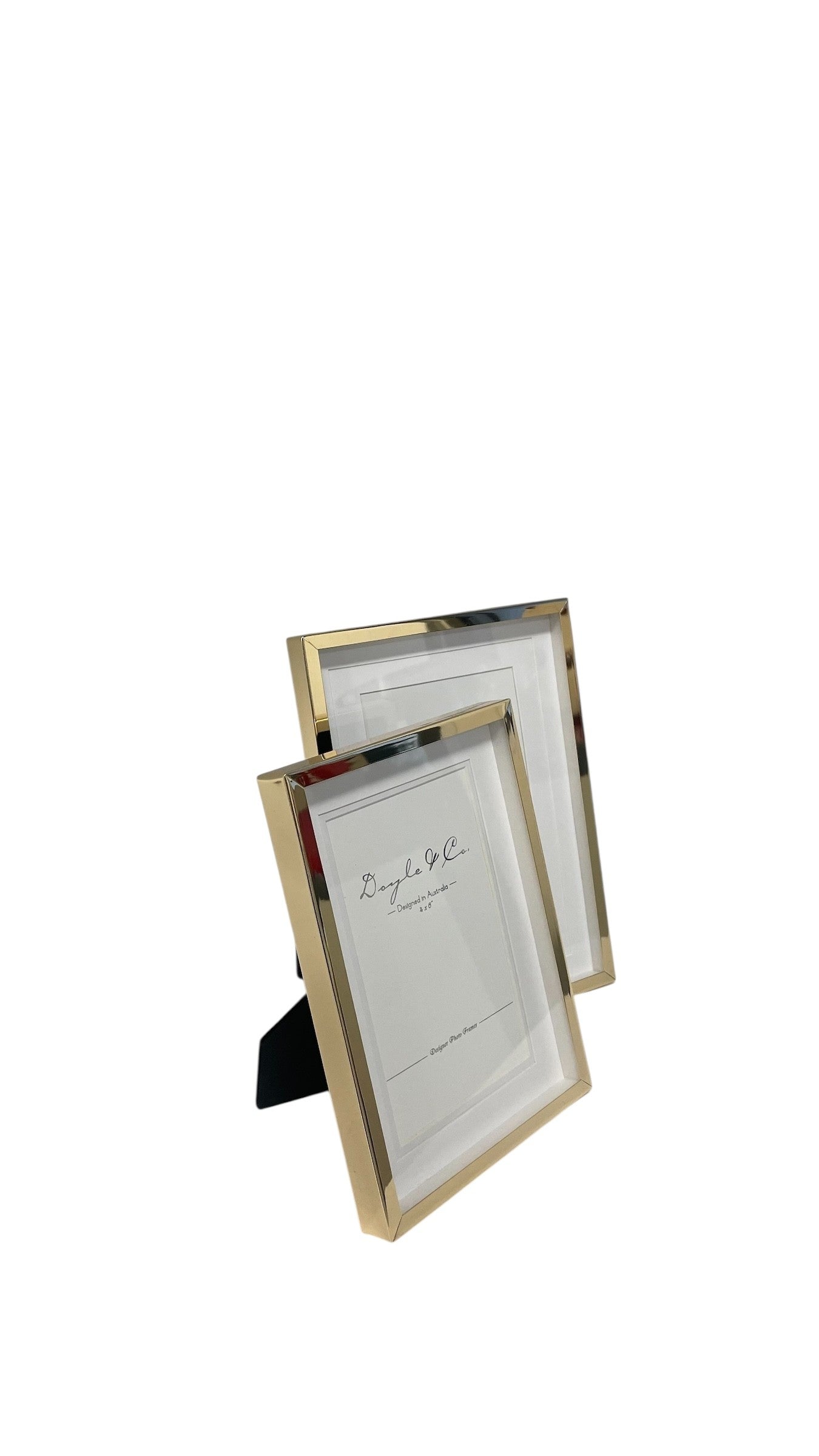 152W Shadow Box Gloss Gold Frame  4 X 6"