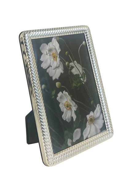 153R Clifton Silver Braid Frame 5X7