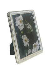 153Q Clifton Silver Braid Frame 4X6