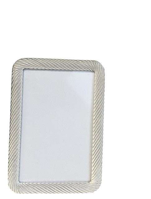 153T Ascot Silver Frosted Swirl Frame 4X6