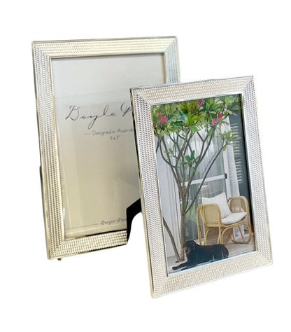 153Z Dolton Silver Bordered Frame 5X7