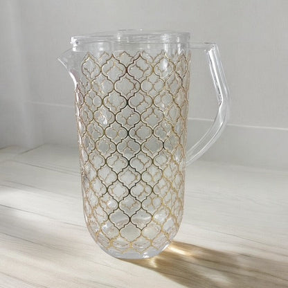 15F - Gold Lattice Style Water Jug