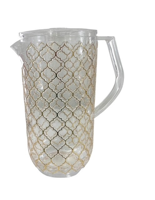 15F - Gold Lattice Style Water Jug