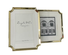 161F - Hamptons Gold Clipped Corners Frm 5X7