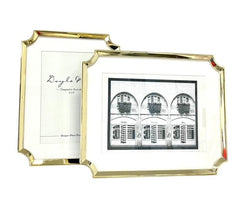 161E - Hamptons Gold Clipped Corners Frm 4X6