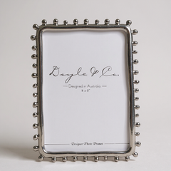 161G Silver Dotted Edge Frame 4X6