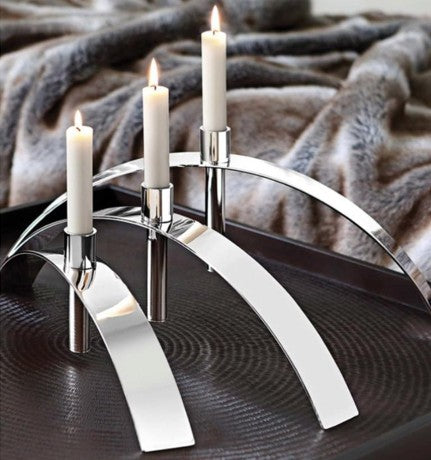 170Q George Arch Taper Candle Holder Small 10Cm