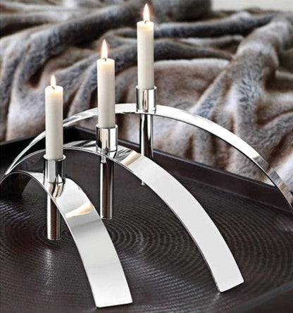 170Q George Arch Taper Candle Holder Small 10Cm