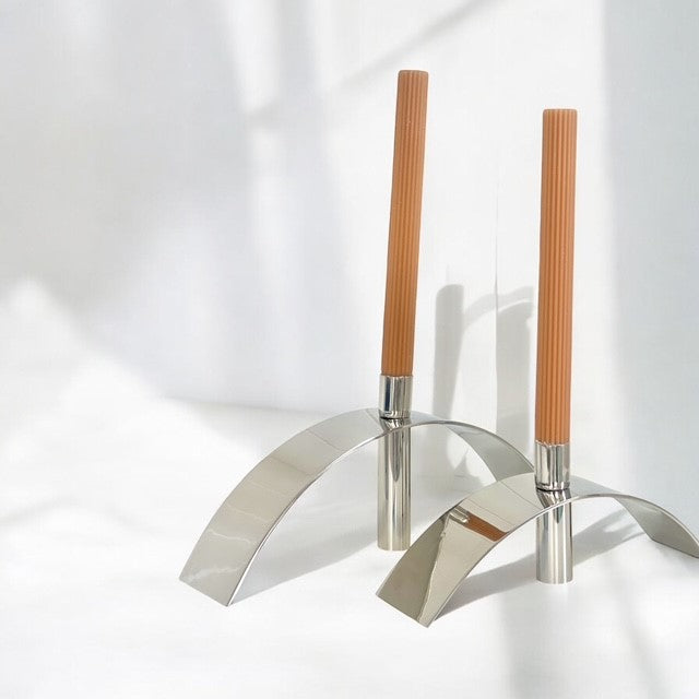 170Q George Arch Taper Candle Holder Small 10Cm