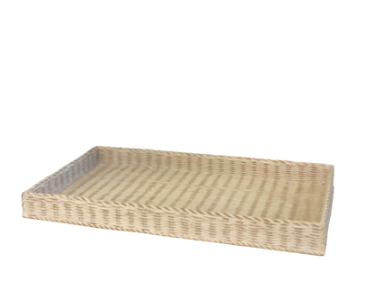 176W - Rattan Weave Bathroom Tray