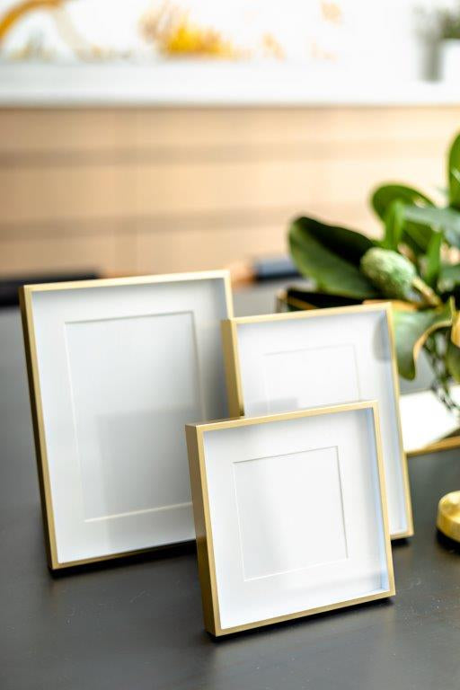 177U - Matt Gold 4X4  Insert Frame