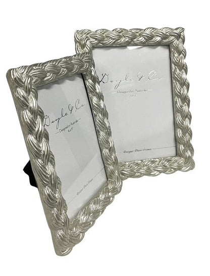 180F Silver Plait Resin Frame 5X7