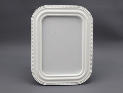 180M Rounded White Art Deco Resin Frame 4X6