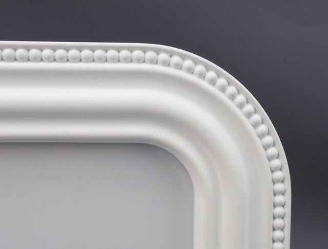 180M Rounded White Art Deco Resin Frame 4X6