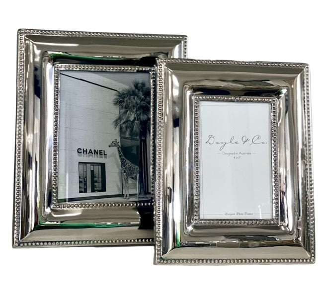 184A - Victoria Double Bead Nickel Frame 4X6 - Last Few !!