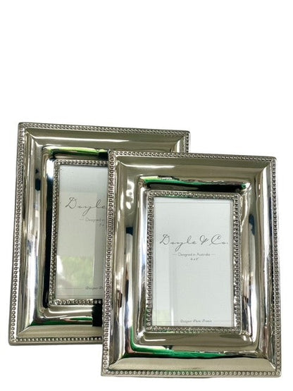 184A - Victoria Double Bead Nickel Frame 4X6 - Last Few !!