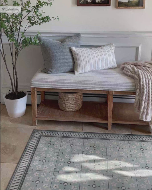 Almond Mint Modern Vinyl Rug video thumbnail