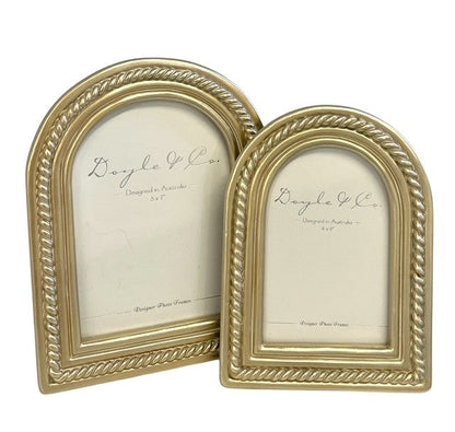 188F Arch Rope Detail Gold Frame 5X7