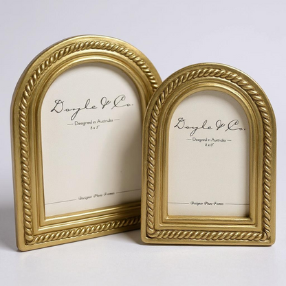 188F Arch Rope Detail Gold Frame 5X7