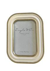 188G Cream W/Gold Bead Frame 4X6