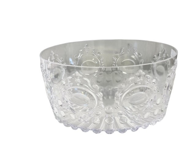 18Cl - Acrylic Salad Bowl Gemstone Clear 25X12
