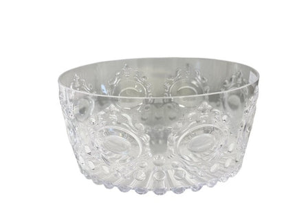 18Cl - Acrylic Salad Bowl Gemstone Clear 25X12