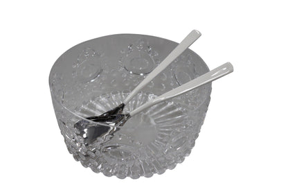 18Cl - Acrylic Salad Bowl Gemstone Clear 25X12