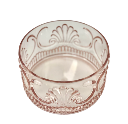 18Pk - Acrylic Salad Bowl Scollop Pink 25X12