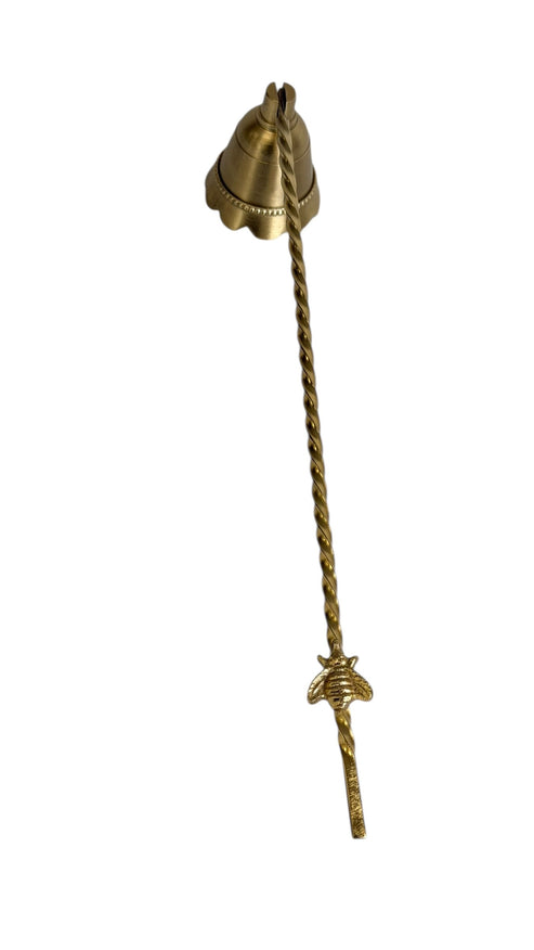 191C GOLD CANDLE SNUFFER W/BEE