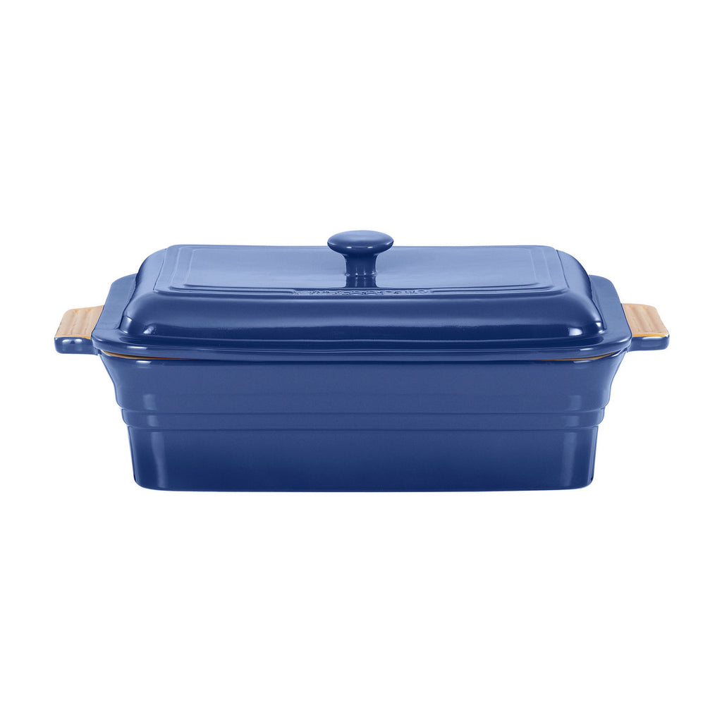 Chasseur - RECTANGULAR BAKER WITH LID -  BLUE