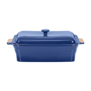 Chasseur - RECTANGULAR BAKER WITH LID -  BLUE