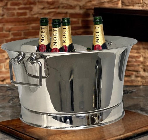 195Q Single Wall Large Logo Party Tub