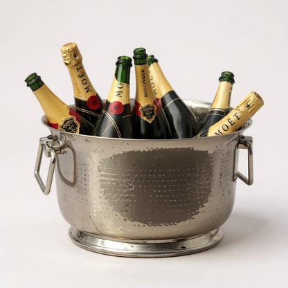 195A S/Steel Single Wall Hammered Tub Bucket