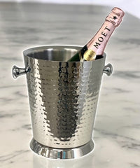 195B - Hammered Champagne Bottle Ice/Cooler
