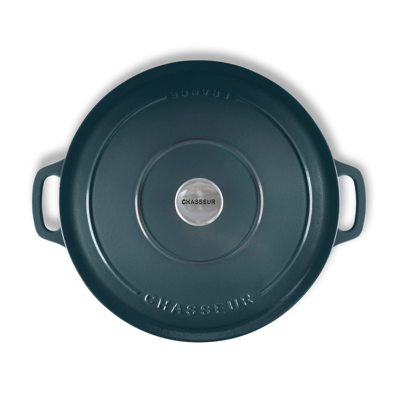 Chasseur LOW ROUND CASSEROLE - LIQUORICE BLUE - 30CM/2.5L