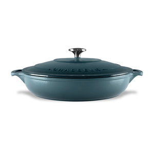 Chasseur LOW ROUND CASSEROLE - LIQUORICE BLUE - 30CM/2.5L