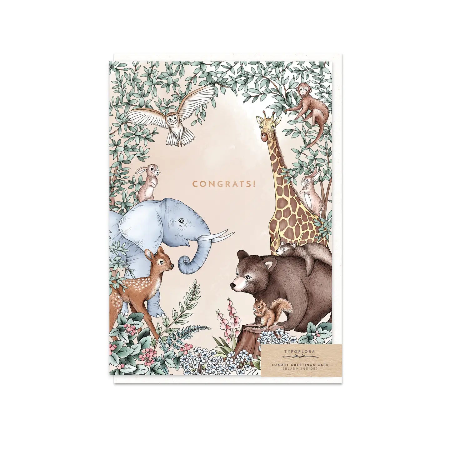 Woodland Congrats Card