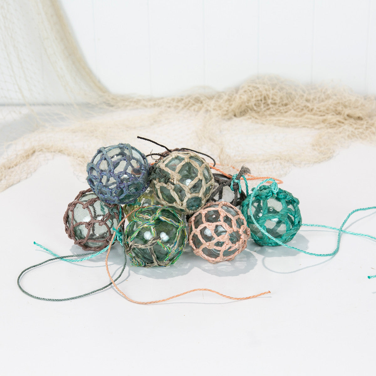 Set 5 X 2.5"Glass Floats #201Cn