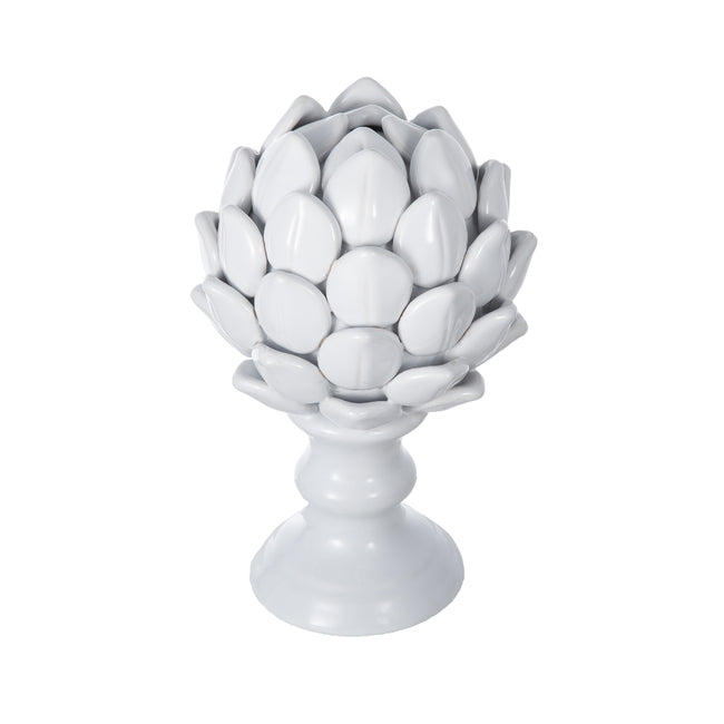Artichoke Small Finial Ceramic. Care For This Stunning Artichoke Finial By Simply Cleaning It With A Damp Cloth.