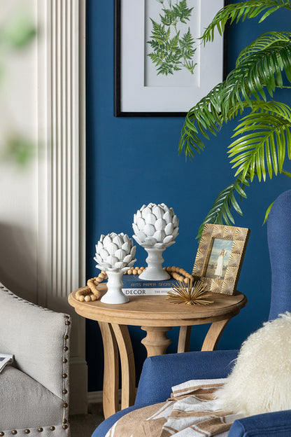 Artichoke Small Finial Ceramic. Care For This Stunning Artichoke Finial By Simply Cleaning It With A Damp Cloth.