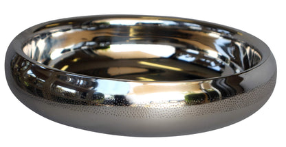 200E - Double Wall Shallow Belly Bowl Dot Etch