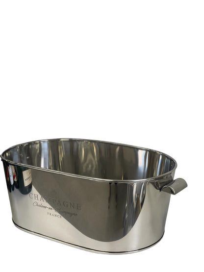 201C Oval Stainless Bucket Logo 35X58X21