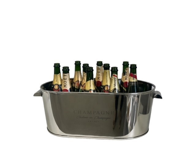 201C Oval Stainless Bucket Logo 35X58X21