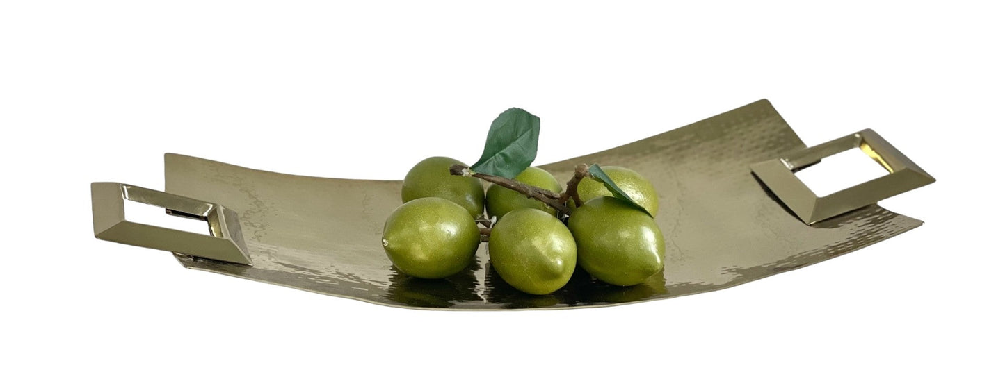 201A Gold Tray Paloma Square Handle 59X26