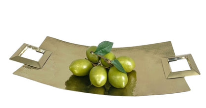201A Gold Tray Paloma Square Handle 59X26
